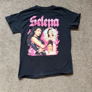 Selena Black Vintage Graphic Tee